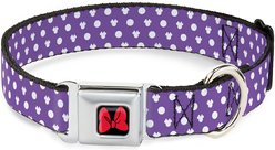 Buckle-Down Minnie Mouse Bow Polyester Dog Collar, Small Wide: 13 to 18-in neck, 1.5-in wide