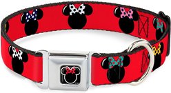 Buckle-Down Minnie Mouse Dog Collar, Wide-Medium