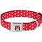 Show in main carousel: Buckle-Down Minnie Mouse Polka Dot Polyester Seatbelt Buckle Dog Collar, Medium: 11 to 17-in neck, 1-in wide slide 1 of 9