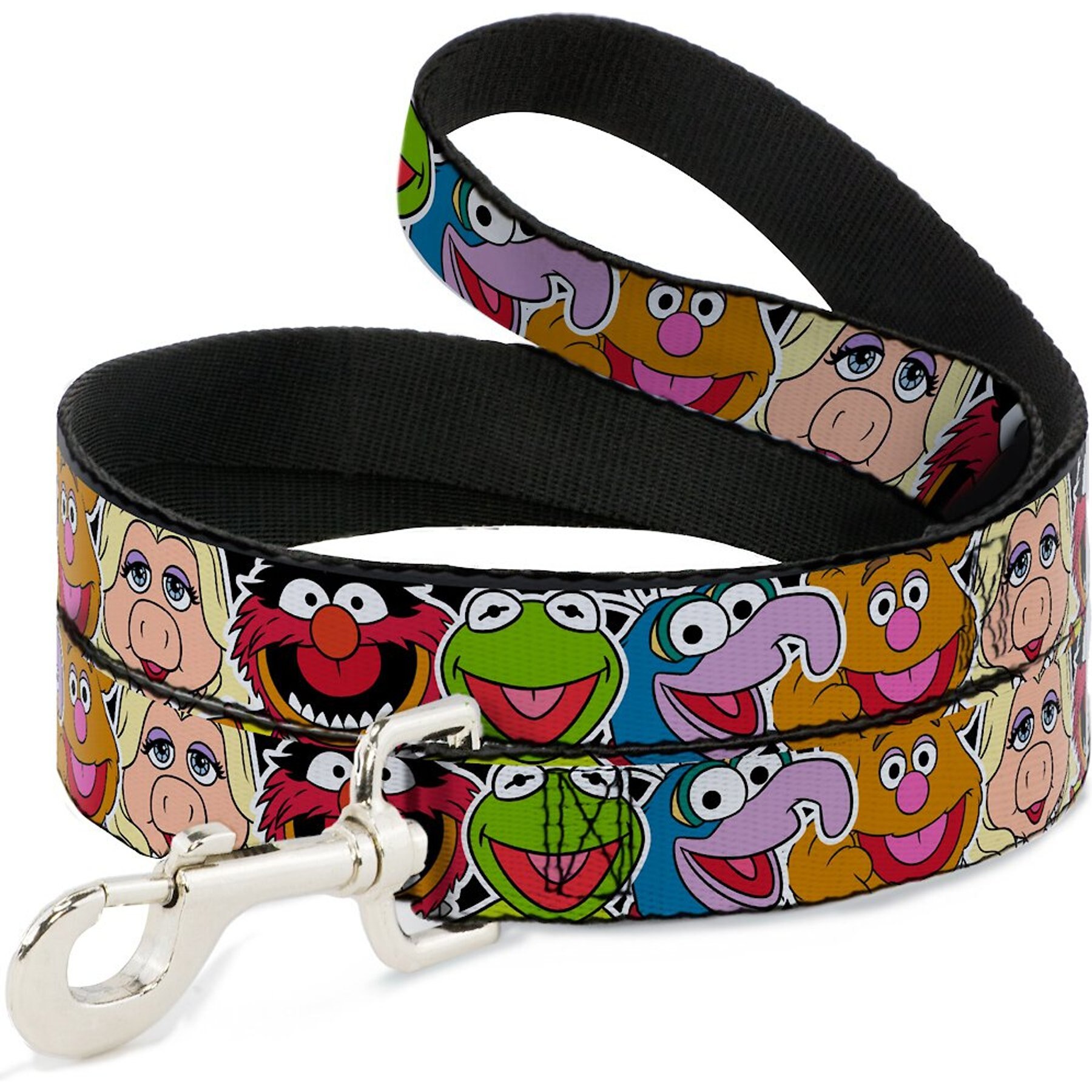 Buckle-Down Muppets Faces Polyester Standard Dog Leash, Medium: 6-ft long, 1-in wide