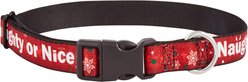 Buckle-Down Naughty Or Nice Dog Collar, Large
