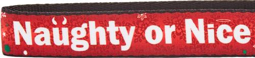 Show full view: Buckle-Down Naughty Or Nice Dog Collar, Large slide 4 of 6