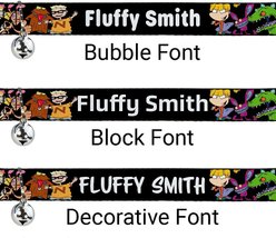 Buckle-Down Nick 90's 13 Personalized Cat Collar with Bell slide 2 of 2