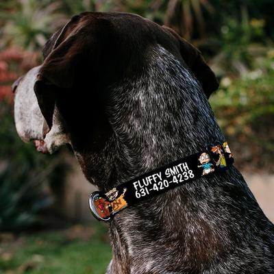 Show full view: Buckle-Down Nick 90's Polyester Personalized Dog Collar, Medium slide 3 of 7