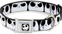 Buckle-Down Nightmare Before Christmas Jack Expressions Polyester Dog Collar, Large: 15 to 26-in neck, 1-in wide