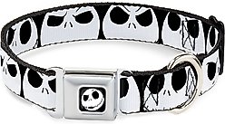 Buckle-Down Nightmare Before Christmas Jack Expressions Polyester Dog Collar, Large Wide: 18 to 32-in neck, 1.5-in wide slide 1 of 9