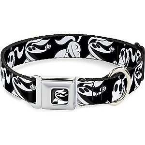 Buckle-Down Nightmare Before Christmas Polyester Dog Collar, Small: 9 to 15-in neck, 1-in wide
