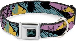 Buckle-Down Nightmare Before Christmas Sally Dress Patchwork Polyester Dog Collar, Medium: 11 to 16.5-in neck, 1-in wide