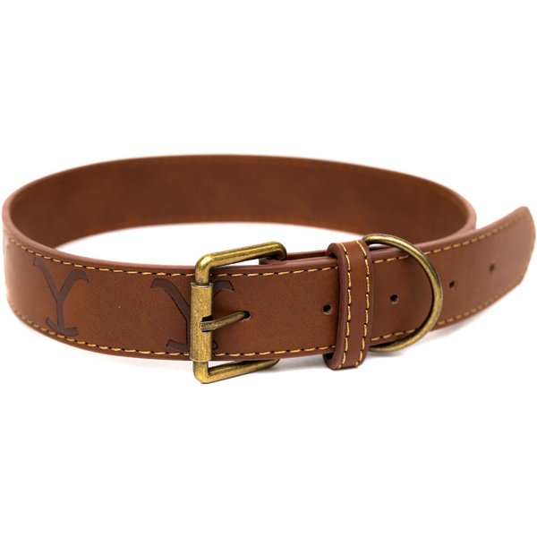 Buckle-Down Paramount Network Yellowstone Dutton Ranch & Native American Icons Black Polyester Dog Leash, Black