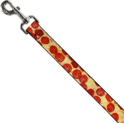 Show full view: Buckle-Down Pepperoni Pizza Vivid Dog Leash slide 2 of 3