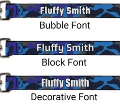 Buckle-Down Personalized Dog Leash, Blue Camo slide 2 of 2