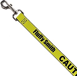 Buckle-Down Personalized Dog Leash, Caution