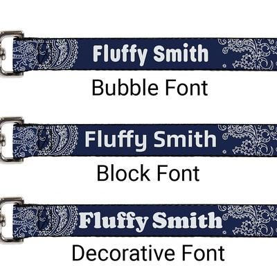 Show full view: Buckle-Down Personalized Dog Leash, Paisley slide 3 of 3
