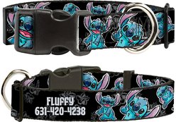 Buckle-Down Polyester Personalized Dog Collar, Disney Lilo & Stitch, Medium