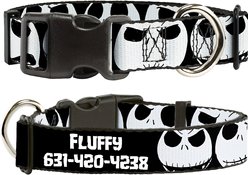Buckle-Down Polyester Personalized Dog Collar, Disney Nightmare Before Christmas, Large