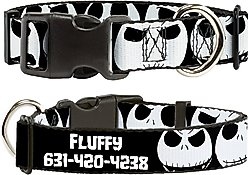 Buckle-Down Polyester Personalized Dog Collar, Disney Nightmare Before Christmas, Medium slide 1 of 2