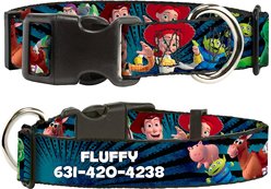 Buckle-Down Polyester Personalized Dog Collar, Disney Toy Story, Medium