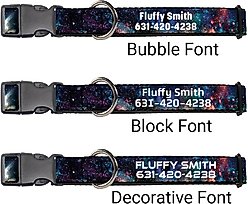 Buckle-Down Polyester Personalized Dog Collar, Galaxy Collage, Large slide 2 of 7