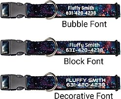 Buckle-Down Polyester Personalized Dog Collar, Galaxy Collage, Medium slide 2 of 7