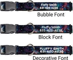 Buckle-Down Polyester Personalized Dog Collar, Galaxy Collage, Small slide 2 of 7