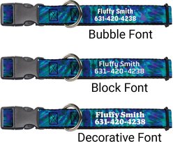 Buckle-Down Polyester Personalized Dog Collar, Tie Dye, Large slide 2 of 7