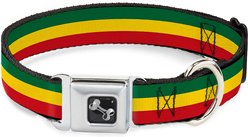 Buckle-Down Rasta Dog Collar, Medium