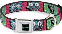 Buckle-Down Rick & Morty Polyester Dog Collar, Medium Wide: 16 to 23-in neck, 1.5-in wide