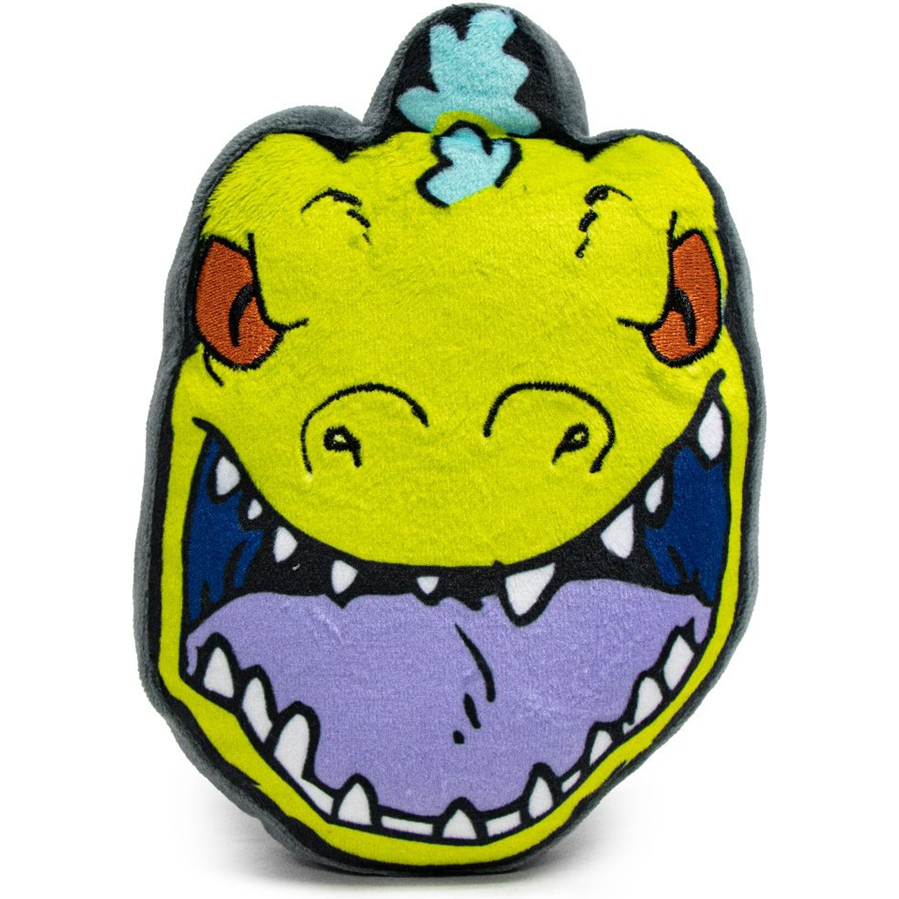 Buckle-Down Rugrats Reptar Roar Face Dog Plush Squeaker Toy