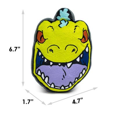 Show full view: Buckle-Down Rugrats Reptar Roar Face Dog Plush Squeaker Toy  slide 5 of 6