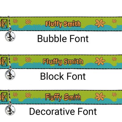 Show full view: Buckle-Down Scooby Doo The Mystery Machine Paint Job Personalized Breakaway Cat Collar with Bell slide 2 of 3