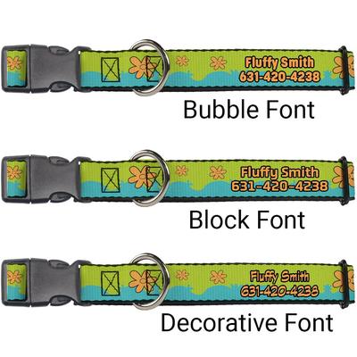 Show full view: Buckle-Down Scooby Doo The Mystery Machine Paint Job Personalized Dog Collar, Small slide 2 of 8