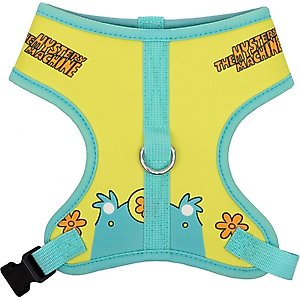 Buckle-Down Scooby Doomics Scooby Doo Mystery Machine Plastic Buckle Polyester Dog Harness, Blue, Large: 19 to 29-in chest