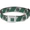 Show in main carousel: Buckle-Down Seatbelt Buckle Slytherin Crest Diagonal Stripe Dog Collar, Gray & Green, 16-23-in slide 1 of 9