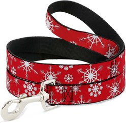 Buckle-Down Snowflakes Dog Leash, Red