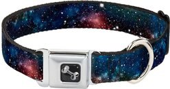 Buckle-Down Space Dust Seatbelt Buckle Dog Collar, Medium