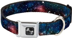 Buckle-Down Space Dust Seatbelt Buckle Dog Collar, Wide Medium