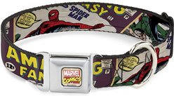 Buckle-Down Spider-Man Polyester Dog Collar, Medium Wide: 16 to 23-in neck, 1.5-in wide