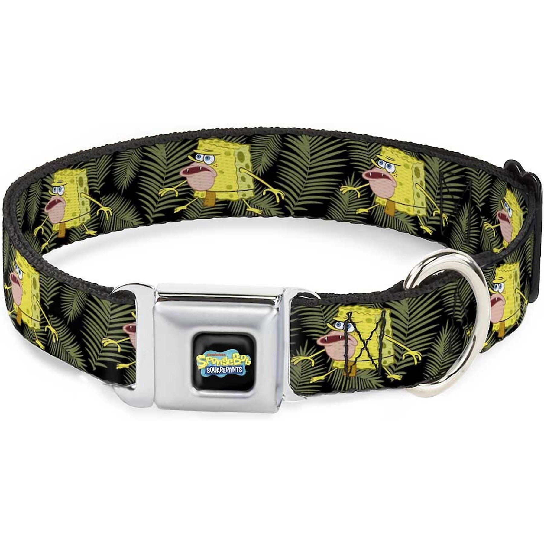 Buckle-Down SpongeBob SquarePants Polyester Dog Collar, Medium Wide: 16 to 23-in neck, 1.5-in wide