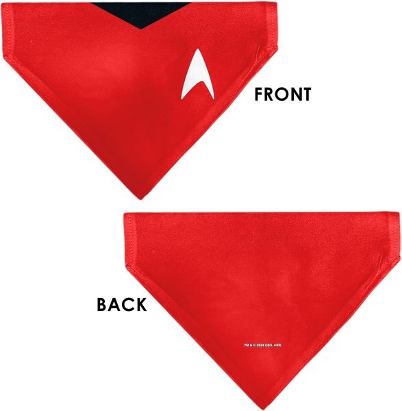 Buckle-Down Star Trek The Original Series Red Uniform Print Dog Bandana