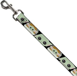 Buckle-Down Star Wars Baby Yoda the Child Chibi Face Blocks Polyester Standard Dog Leash, Medium: 6-ft long, 1-in wide slide 2 of 4