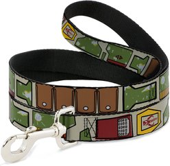 Buckle-Down Star Wars Boba Fett Polyester Standard Dog Leash, Medium: 6-ft long, 1-in wide