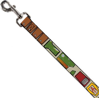 Show full view: Buckle-Down Star Wars Boba Fett Polyester Standard Dog Leash, Small: 4-ft long, 1-in wide slide 2 of 4