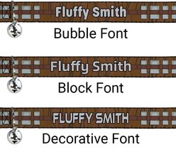 Buckle-Down Star Wars Chewbacca Bandolier Bounding Personalized Breakaway Cat Collar with Bell slide 2 of 2