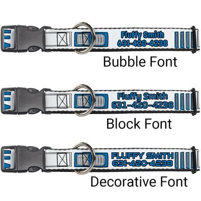 Show full view: Buckle-Down Star Wars R2-D2 Bounding Parts Personalized Dog Collar, Medium slide 2 of 7