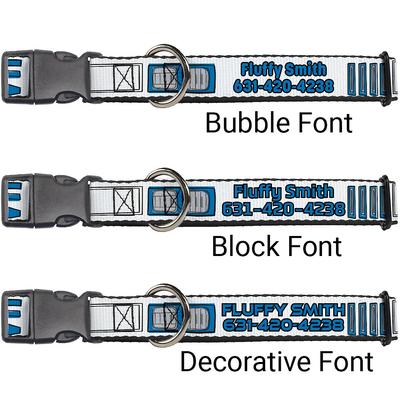 Show full view: Buckle-Down Star Wars R2-D2 Bounding Parts Personalized Dog Collar, Small slide 2 of 7