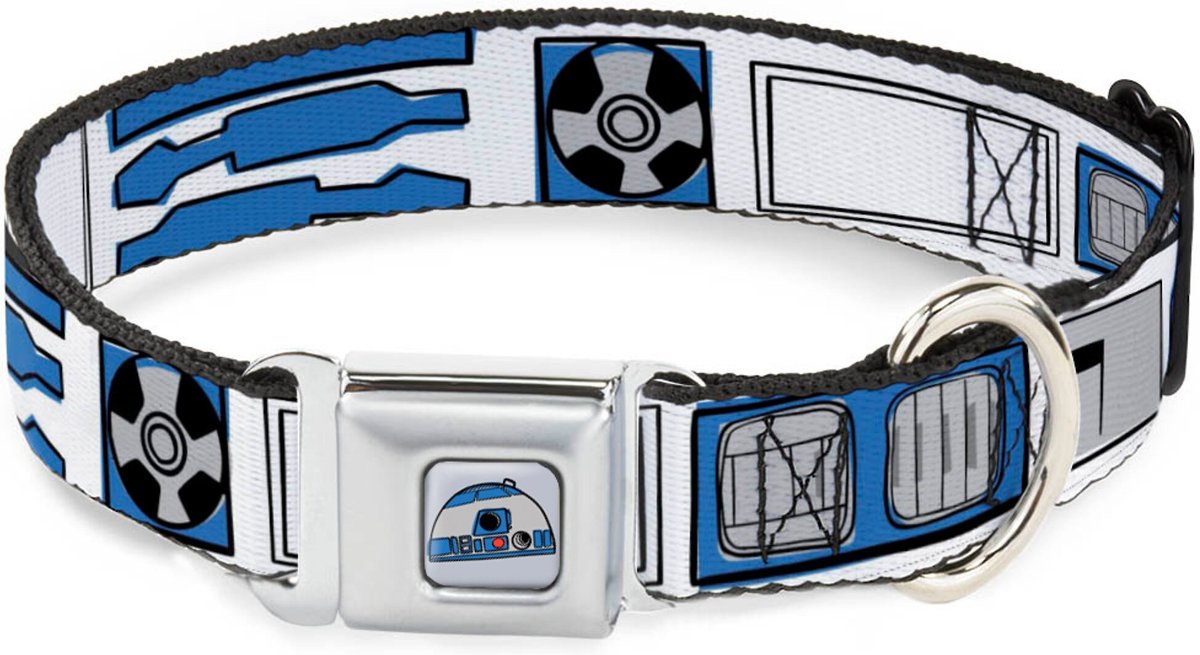 Buckle-Down Star Wars Millennium Falcon Metal Seatbelt Buckle Dog Collar, Multicolor