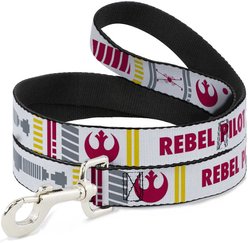 Buckle-Down Star Wars Rebel Pilot Polyester Dog Leash, 6-ft long, 1-in wide