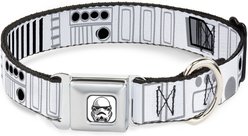 Buckle-Down Star Wars Stormtroopers Utility Belt2 Polyester Seatbelt Buckle Dog Collar, Wide Large: 18 to 32-in neck
