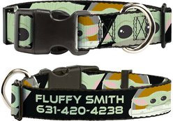Buckle-Down Star Wars The Child Chibi Face Blocks Polyester Personalized Dog Collar, Large