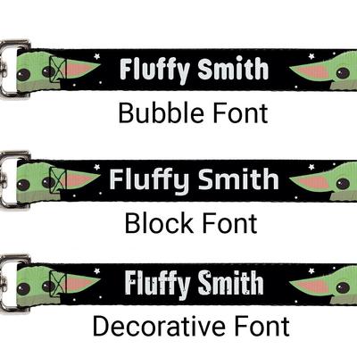 Show full view: Buckle-Down Star Wars The Child Chibi Face Personalized Dog Leash slide 2 of 2